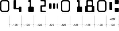 MICR Spacing