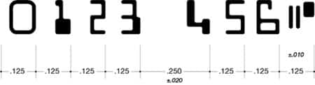 MICR Spacing